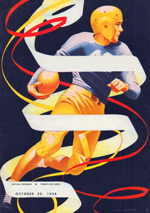 1948 Lon Keller Vintage Football Cover Art Remix