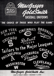 1948 Major League Baseball Uniform Ad