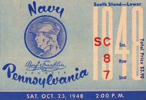 1948 Penn Quakers vs. Navy Midshipmen
