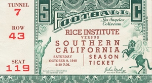 1948 Rice Owls vs. USC Trojans