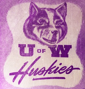 1948 Vintage Washington Huskies Art