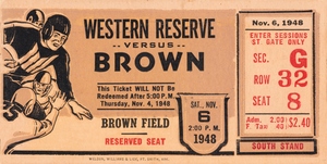 1948 Western Reserve Red Cats vs. Brown Bears