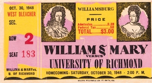 1948 William and Mary vs. Richmond
