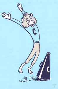 1948 Columbia Lion Cartoon Art