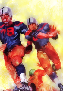 1948 Football Action Art Remix