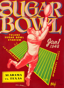 1948 Sugar Bowl Football Program Cover Art