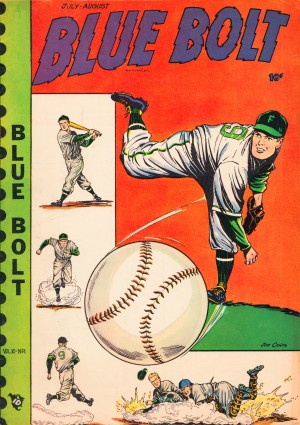 1949 Blue Bolt Baseball Art