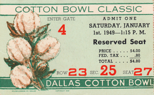 1949 Cotton Bowl SMU vs. Oregon