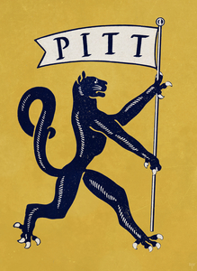 1949 Vintage Pitt Panther Art