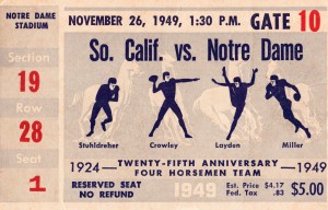 1949 USC Trojans vs. Notre Dame Irish