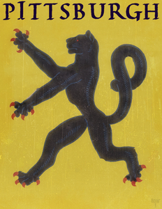 1949 Pittsburgh Panther Art by Robert Foster