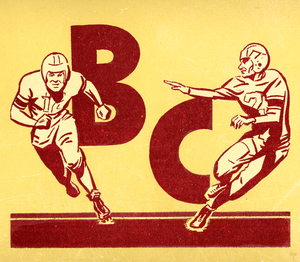 1950 Boston College Football Art