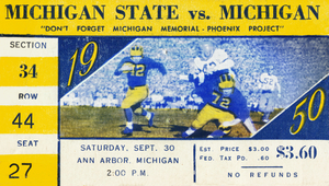 1950 Michigan State Spartans vs. Michigan Wolverines | Row 1