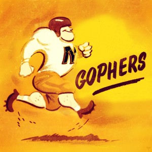 1950 Minnesota Gophers Football Art