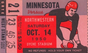 1950 Minnesota vs. Northwestern