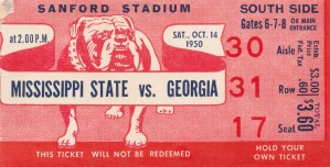 1950 Mississippi State vs. Georgia
