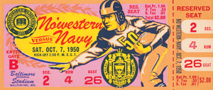 1950 Northwestern vs. Navy