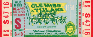 1950 Ole Miss Rebels at Tulane Green Wave 