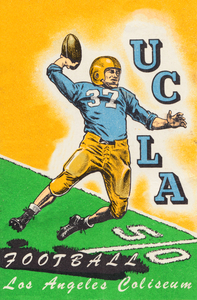 1950 UCLA Bruins Football Ticket Remix Art