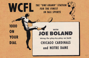 1950 Notre Dame and Chicago Cardinals Radio Ad