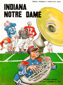 1950 Notre Dame vs. Indiana Football Cover Art