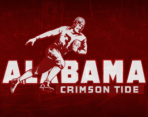 Vintage Alabama Crimson Tide Wall Art