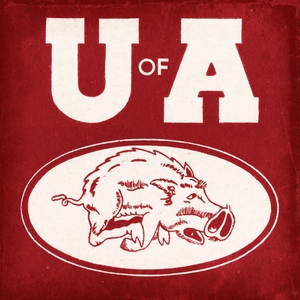 Vintage Fifties Arkansas Razorback Art
