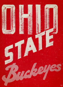 Vintage Fifties Ohio State Buckeyes Art Print