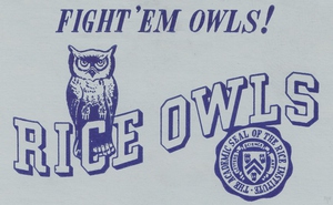 Vintage Rice Owls Art
