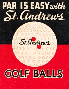 Vintage St. Andrews Golf Ball Advertisement