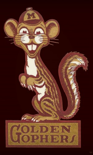 Vintage Minnesota Golden Gophers Art