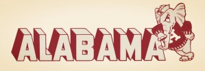 1950s_College_VintageAlabama_Tuscaloosa_LeaningElephantArt