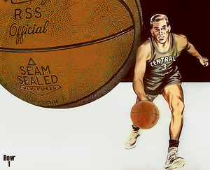 1950s basketball art remix 