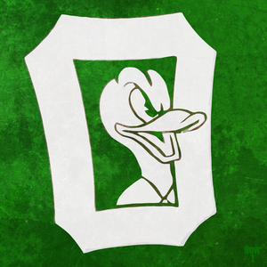 1950s Oregon Duck Art