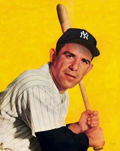 1950s yogi berra baseball art 