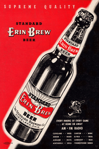 1951 Cleveland Indians Erin Brew Beer Ad