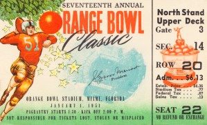 1951 Orange Bowl Clemson Win