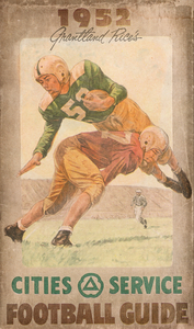 1952 Cities Service Football Guide Poster