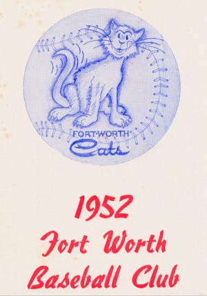 1952 Fort Worth Cats Baseball Art