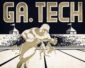 Vintage 1952 Georgia Tech Football Art