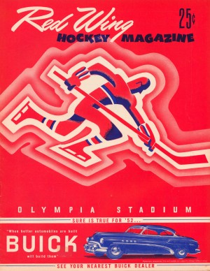 1952_Detroit_Red_Wings_Hockey_Magazine_Olympia_Stadium_Buick_Car_Ad_Vintage_Advertising_Row_One