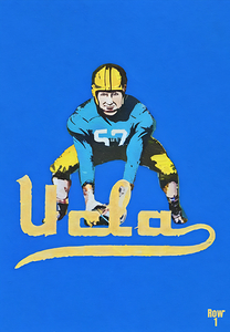 1952 UCLA Football Player Art Remix