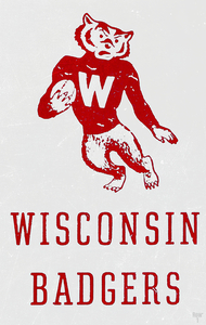 1952 Wisconsin Badgers Football Art