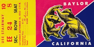 1953 Cal Bears vs. Baylor Bears