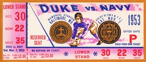 1953 Duke vs. Navy 