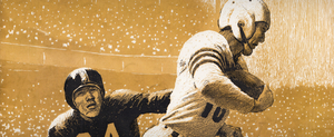 1953 Front Row Action Football Art