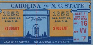 1953 North Carolina vs. NC State