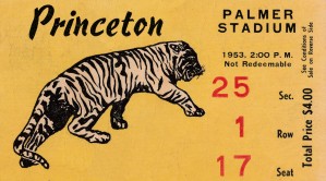 1953 Princeton Football Ticket Stub Remix Art