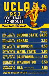 1953 UCLA Bruins Football Schedule