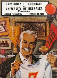 1953 colorado nebraska football program art row1.